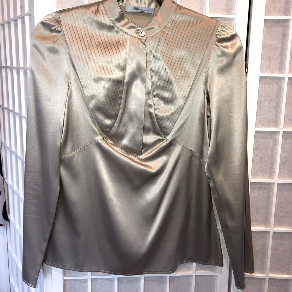 BLUMARINE Made in Italy 100% Silk Size 1